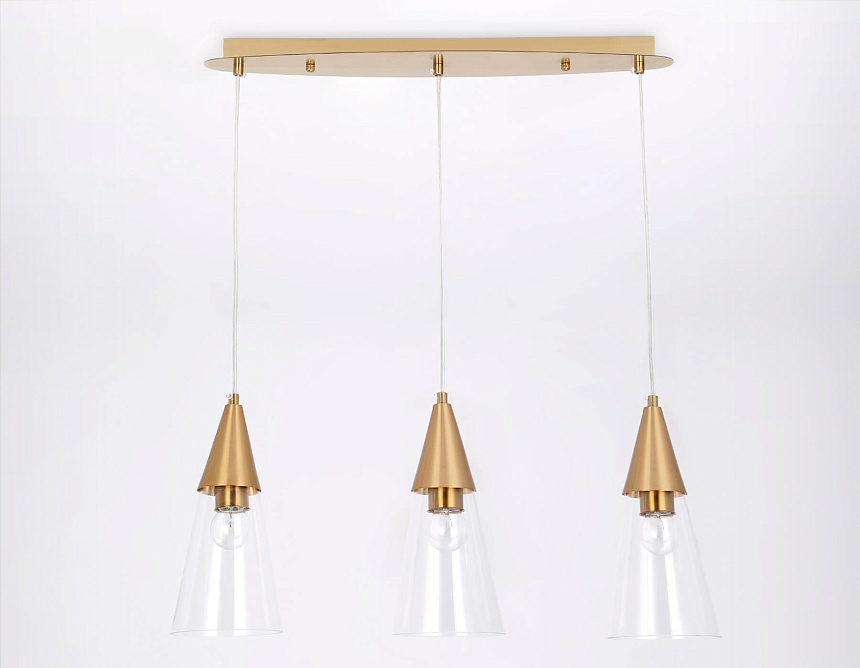 TR3669/3 BS/CL латунь/прозрачный E14/3 max 40W 590*120*850